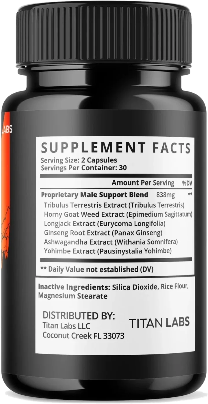 Primal Storm Supplement Facts label